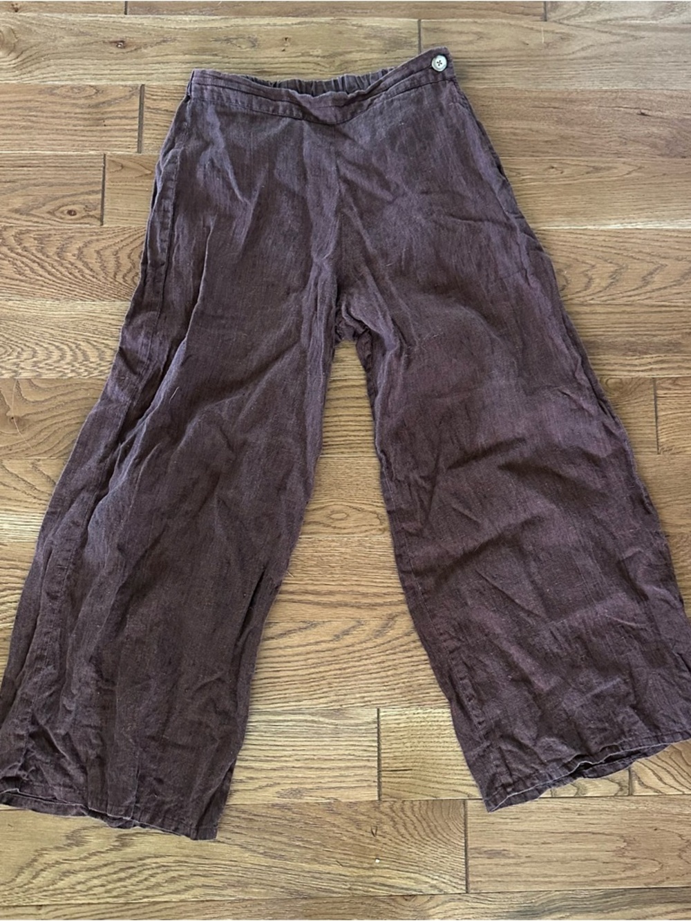 Chocolate brown FLAX pants